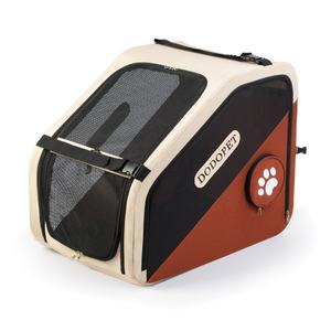 Büyük taşınabilir katlanabilir köpek evi katı PC sırt çantası düğmesi uzun mesafe seyahat için Pet araba taşıyıcı sınır ötesi köpek kafesi - Product Image 1