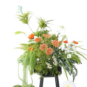 Composition florale artificielle Greenway pour aménagement paysager, décoration intérieure et extérieure, bouquet en plastique et silicone - Product Image 3