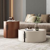 Neues Italienisches Design Edelstahlrahmen Steinplatte Couchtisch Wohnzimmer Kleine Wohnung Modern Einfach Wohnmöbel