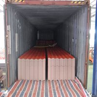 Hoja de techo corrugado de PVC marrón claro Duramit ASA teja de plástico de PVC