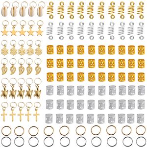 CECILLIA WIG Strumento per Extension Capelli Fai-da-Te con Anelli Colorati a Cinque Stelle, Piccolo Ciondolo a Conchiglia, Adesivo Colorato per <span class=keywords><strong>Trecce</strong></span>, Lega e Plastica - Product Image 1