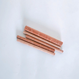 Mèche à double grille en métal à base ronde 04 d'épaisseur tube creux mèche à bougie en <span class=keywords><strong>bois</strong></span> avec support d'appoint crépitant - Product Image 5