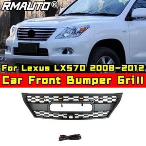 Grille de pare-chocs avant de voiture, grilles de course, calandre pour Lexus LX570 2008-2012, kit carrosserie, accessoires automobiles - Product Image 2