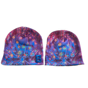 Bonnet d'hiver sans bord en tricot chaud, pour le sport en plein air, avec logo imprimé numériquement, bonnets décontractés, nœuds, motifs camouflage, couleur personnalisée - Product Image 1