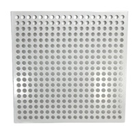Plaque métallique perforée décorative en acier inoxydable 304/316L, résistante à la corrosion, à trous carrés, pour revêtements de bâtiments, marque HuanJi