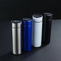Bouteille isotherme intelligente de 500 ml en acier inoxydable avec affichage de la température LED
