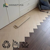 Revêtement de sol SPC avec sous-couche insonorisante IXPE pré-attachée, installation facile par clips, sol intérieur SPC