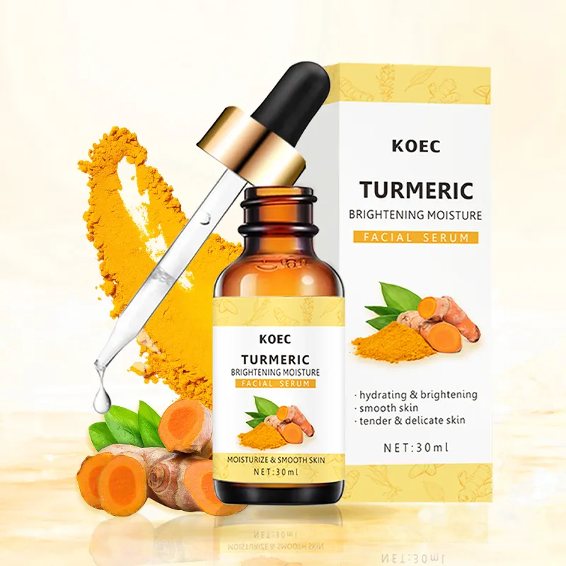 KOEC เซรั่มขมิ้นสําหรับจุดด่างดํา ขายส่งขมิ้นธรรมชาติ บราท์แคร์ สกินแคร์ เซรั่มซ่อมแซมความชุ่มชื้นให้ผิว 30มล