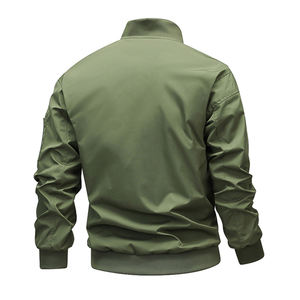 American fashion brand stand-up collar <b>pilot</b> <b>jacket</b> loose casual baseball uniform coat plus velvet coat Joker windproof comfort - Product Image 4