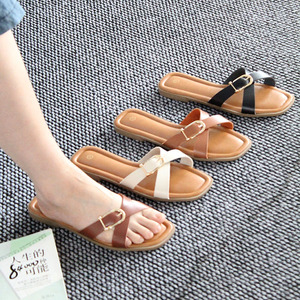 Sandales d'été décontractées à bout ouvert pour femme, légères, respirantes, antidérapantes, à semelle souple, avec détails métalliques, pour l'extérieur, vente en gros - Product Image 1