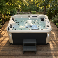 Jacuzzi Exterior Moderno de Alta Gama Balboa con Temperatura Constante Inteligente, Filtración, Circulación y Luz LED