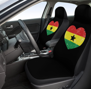 Fundas para asientos de coche con bandera de Ghana, funda protectora para asientos delanteros, accesorios universales para coche para mujeres y hombres, aptos para SUV, sedán, camión - Product Image 3