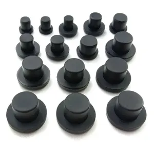 LongCheng Food Grade Anti Dust T Type Silicone Rubber Hole Plug Sealing Plug Stopper End Cap Bung For Cartridge Push