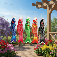 Grosir Bendera Ikan Koi Jepang Satin, Hiasan Gantung Layang-layang Ikan, Spanduk Bendera Ikan untuk Dekorasi Bar Sushi Jepang