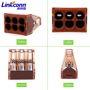 6 pin dây nối đẩy dây kết nối 773-606 wagos khối thiết bị đầu cuối cho hộp nối điện phụ kiện điện tử 400V 32A - Product Image 5