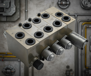 Vanne proportionnelle hydraulique à commande par joystick, solénoïde, double action, 12V - Product Image 2