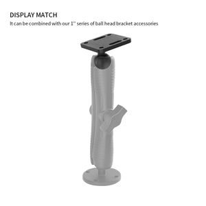 VINmounts Support 1" tête sphérique, espacement trous 40x40mm, base carrée en aluminium pour dispositif  VIN-B-006 - Product Image 4