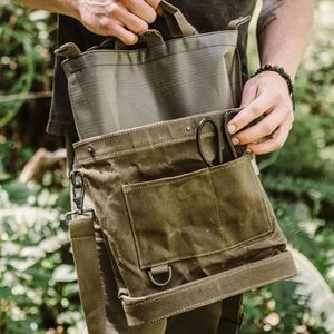 Sac de cueillette élégant en toile cirée pour champignons, sac de randonnée et de rangement, certifié BSCI - Product Image 4