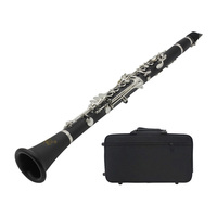 Professional 17 Keys Nickel Plated Ebonite Bb Clarinet