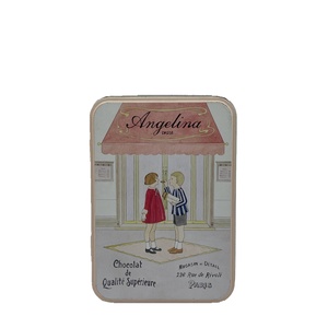 Boîte en étain rectangulaire recyclable avec logo et impression personnalisés pour le stockage de bonbons, chocolats et friandises, adaptée aux aliments - Product Image 1