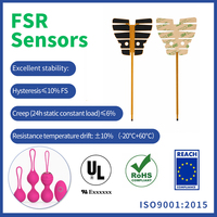 Sensor Tekanan Film Tipis Respon Cepat Presisi Tinggi Mini FSR Sensor Taktil Fleksibel untuk Produk Sehari-hari