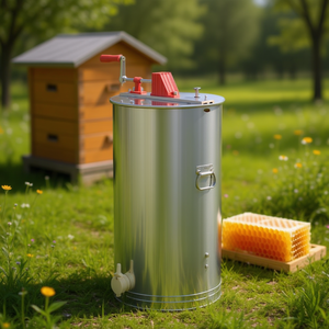 Extracteur de miel manuel à manivelle 2 cadres pour apiculture - Product Image 2