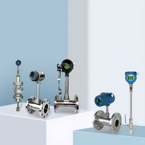 ステンレス鋼ガス流量センサー熱渦タービン質量流量計（空気、各種ガス用）OEMカスタマイズ可能高精度 - Product Image 1