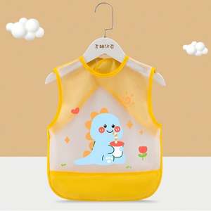 Baberos y Delantales de Manga Larga para Bebés, Impermeables, de Material EVA, Varios Diseños, Ropa para Niños Pequeños para la Alimentación - Product Image 6