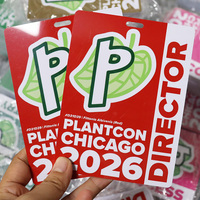 Badges événementiels personnalisés en plastique avec impression rapide Keepfly, cartes d'identité VIP avec cordon