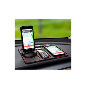 Support de téléphone pour tableau de bord de voiture, coussin antidérapant, support de téléphone portable GPS dans la voiture, support lumineux dans le noir avec numéro de stationnement - Product Image 1