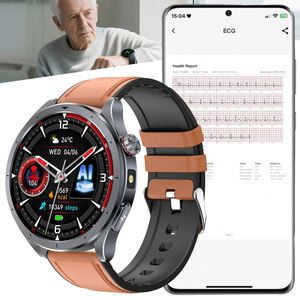 Smartwatch ECG con Monitoraggio della Frequenza Cardiaca e dell'Ossigeno nel Sangue, e Funzione di Risposta Intelligente AI GPT per Uomo, Orologio Fitness - Product Image 1