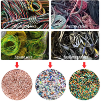 Machine de granulation ACCE Mini en cuivre et aluminium pour le recyclage des câbles, haute productivité, séparateur de cuivre/aluminium à 99,99 % de pureté