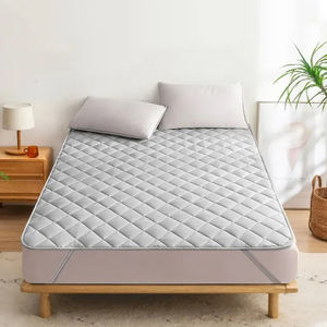 Ultraschall-Gesteppter Antiallergischer Matratzenbezug Einweg Atmungsaktiver Polyester-Matratzenschoner, Maßanfertigung, Grau, Weiß - Product Image 2