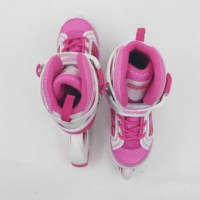 Nouveaux patins à roulettes réglables pour l'extérieur, roulements ABEC-7, cadre en aluminium, roues en PU clignotantes - Haute qualité, durables, noir, blanc, rouge