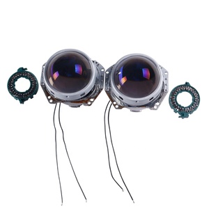 Nouvelle mise à niveau Lentille de projecteur bi-xénon HL-5 Revêtement de film <span class=keywords><strong>bleu</strong></span> Lentille de phare automobile 3 pouces Kits de conversion faisceau haut/bas Lentille HD - Product Image 2