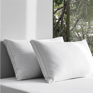 Oreillers modernes en coton 100% blanc pour hôtel, vente en gros, avec technique de double couture, taies d'oreiller et de coussin - Product Image 2