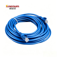 Cable Ethernet Gigabit Kneysum de Alta Velocidad CAT5e CCA, Conductor Sólido de 8 Hilos, UTP FTP SFTP, para Hogar, RJ45, 20M, Exterior, 24AWG