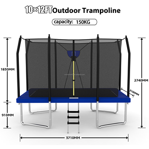 Zoshine Tapis robuste résistant aux UV <span class=keywords><strong>Trampoline</strong></span> rectangulaire Body Building <span class=keywords><strong>Fitness</strong></span> Rectangle <span class=keywords><strong>Trampoline</strong></span> pour adultes - Product Image 6