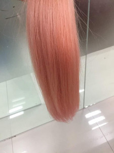 Productos Más Populares para la Belleza Femenina, Color 1b/Rosa, Cabello Humano Peruano Liso, Doble Trama, Ombre Rosa y Negro, Extensiones de Cabello - Product Image 6