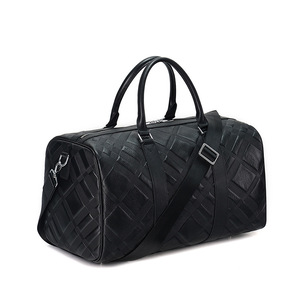 Joyir Sac de voyage en cuir véritable grande capacité avec fermeture éclair pour homme, idéal pour les voyages d'affaires et la gym - Product Image 1