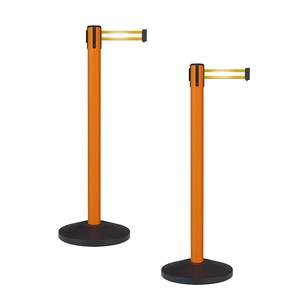 อุปสรรคสายพานหดธนาคารอุปสรรคสายควบคุมคิวเสาสีส้ม - Product Image 4