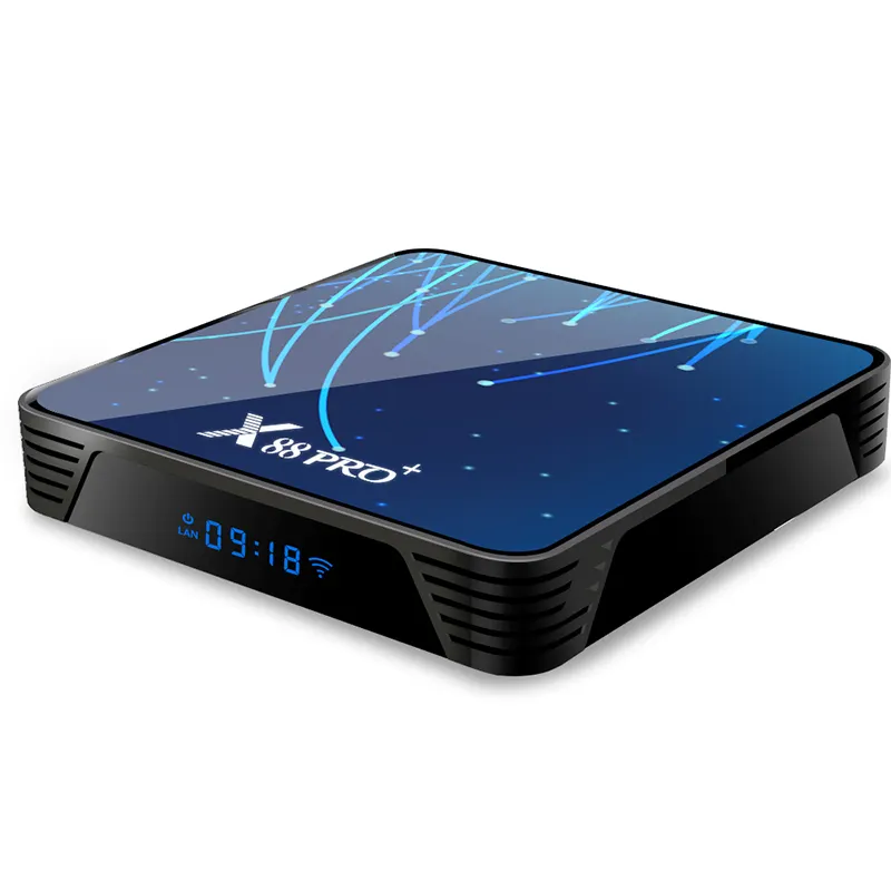 โรงงานราคา Media Player X88 PRO + Dual Band Wi-Fi Android กล่องทีวีอินเทอร์เน็ต Satellite Receiver