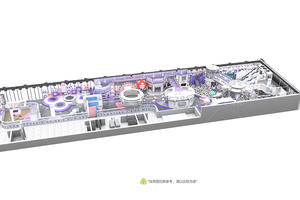 منطقة لعب داخلية للأطفال بمساحة 1200 متر مربع صديقة للبيئة، مصنوعة من البلاستيك الفاتح بتصميم مستقبلي للمدارس ومراكز التسوق ومراكز اللعب، وزن 500 كجم - Product Image 5