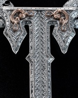 Chaîne cubaine en or 9K/10K/14K/18K personnalisée avec lettres |   Pendentif à franges en diamant cultivé en laboratoire |   Collier Hip Hop certifié IGI/GIA