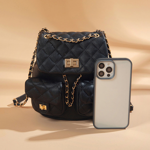 Mini borsa da <span class=keywords><strong>donna</strong></span> alla moda trapuntata con cuciture in <span class=keywords><strong>pelle</strong></span> PU piccola catena Designer borsa a tracolla da <span class=keywords><strong>donna</strong></span> <span class=keywords><strong>zaino</strong></span> da <span class=keywords><strong>donna</strong></span> - Product Image 2