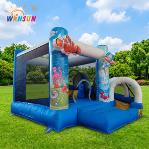 WINSUN Castillo Inflable Ocean World Combo - Trampolín de PVC con Certificación CE, Color Personalizable - Product Image 1