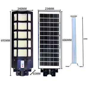 Lámpara Solar LED de Alta Luminosidad de 300W con Panel Solar de Silicio Monocristalino, Regulable, Impermeable IP65 para Aplicaciones en Carreteras - Product Image 1
