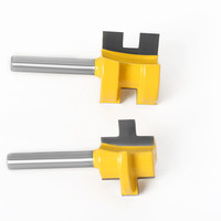 Mini jeu d'embouts de toupie à rainure de langue 1/4 \ "6mm 8mm couteau de ligne à tige personnalisable outils de travail du bois OEM avec coupe-tenon