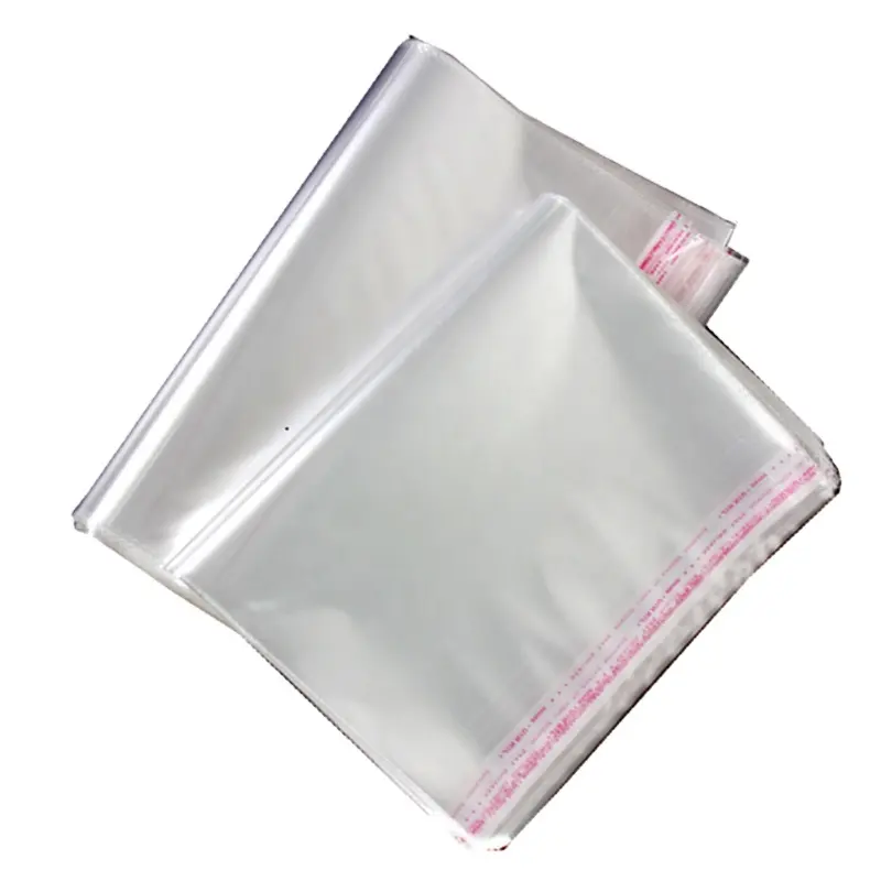100pcs Opp Plastic Bag With Self Adhesive Custom Printing Transparent Clothing Packaging Multiple Sizes