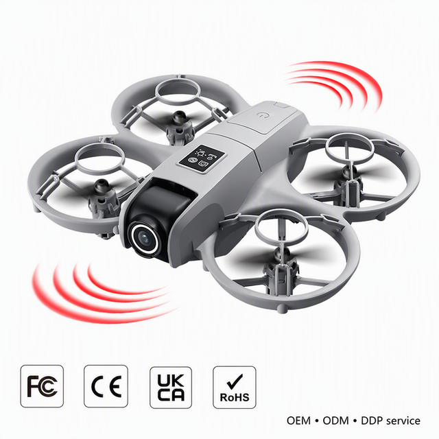 P2 Mini Drone with Camera Dual HD Wide-angle Lens Foldable Optical Positing Obstacle Avoidance Toy Quadcopter for Kids